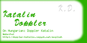 katalin doppler business card